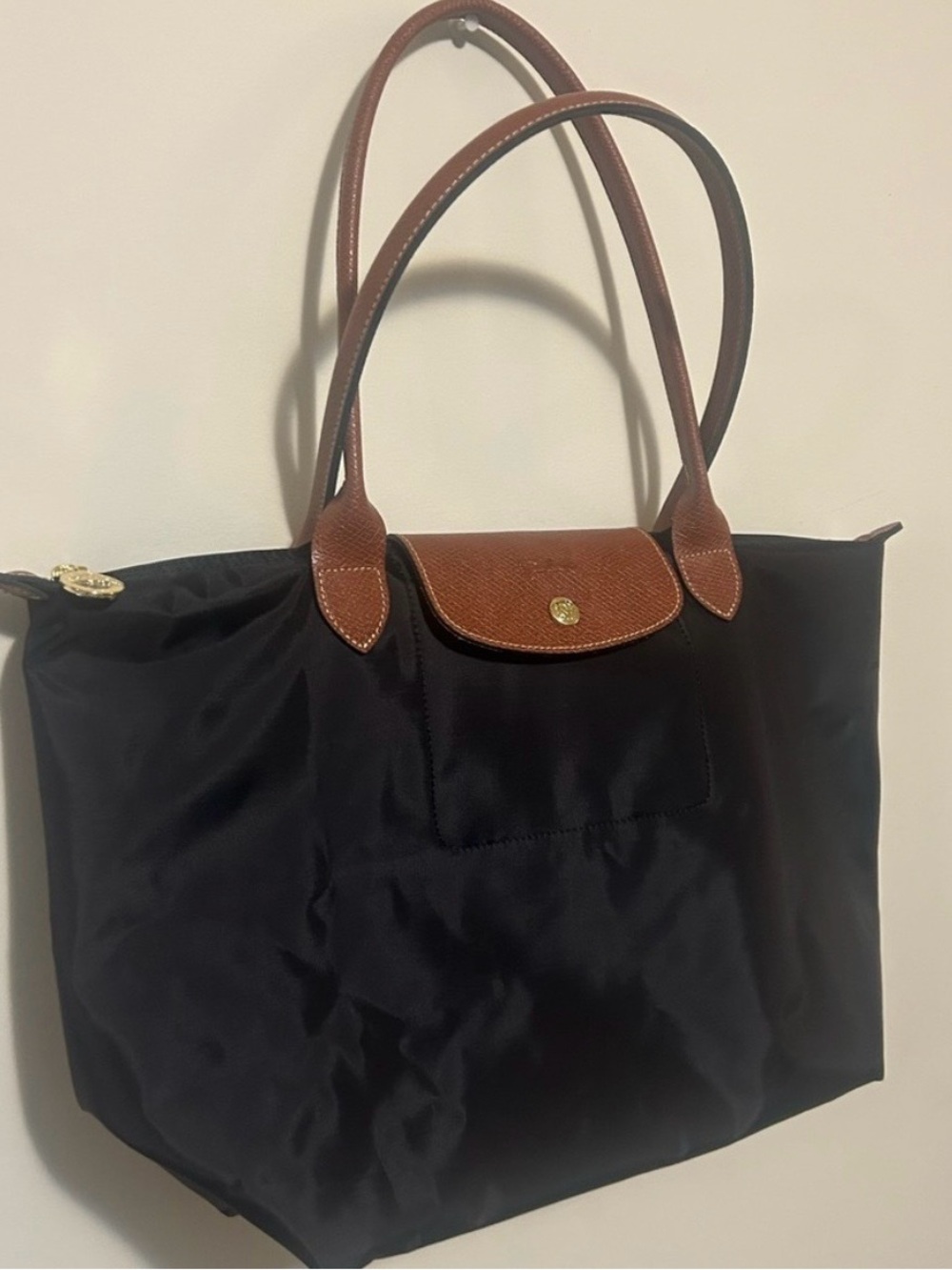 Longchamp Tote Bag Black Used